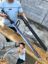 Chinese KungFu Tiger Dao Broadsword Sword Spring Steel lightning Blade Sharp Out