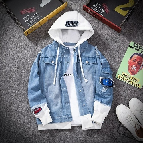 Sudaderas con capucha | Sudadera vaquera con forro de borreguito Mid Blue |  boohoo Mujer – Logiciel Export