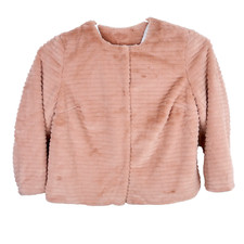 Bodyflirt Kunstpelz Jacke Damen 52 3XL Rosa Kunstfell Druckknöpfe