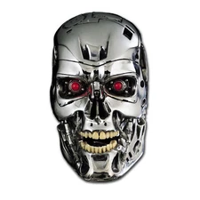 The Terminator Car Decal Silver