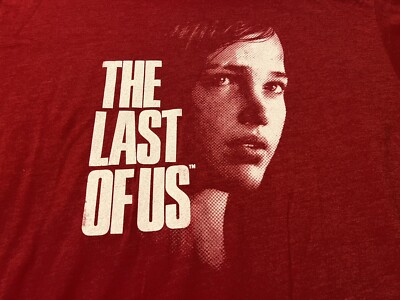 The Last Of Us Shirt Ellie - PS3 Red Promo E3 Naughty Dog RARE