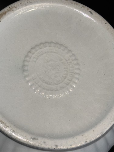 1860s Elsmore & Forster White Ironstone Teapot Coffee Pot LAUREL WREATH - 第 13/15 張圖片
