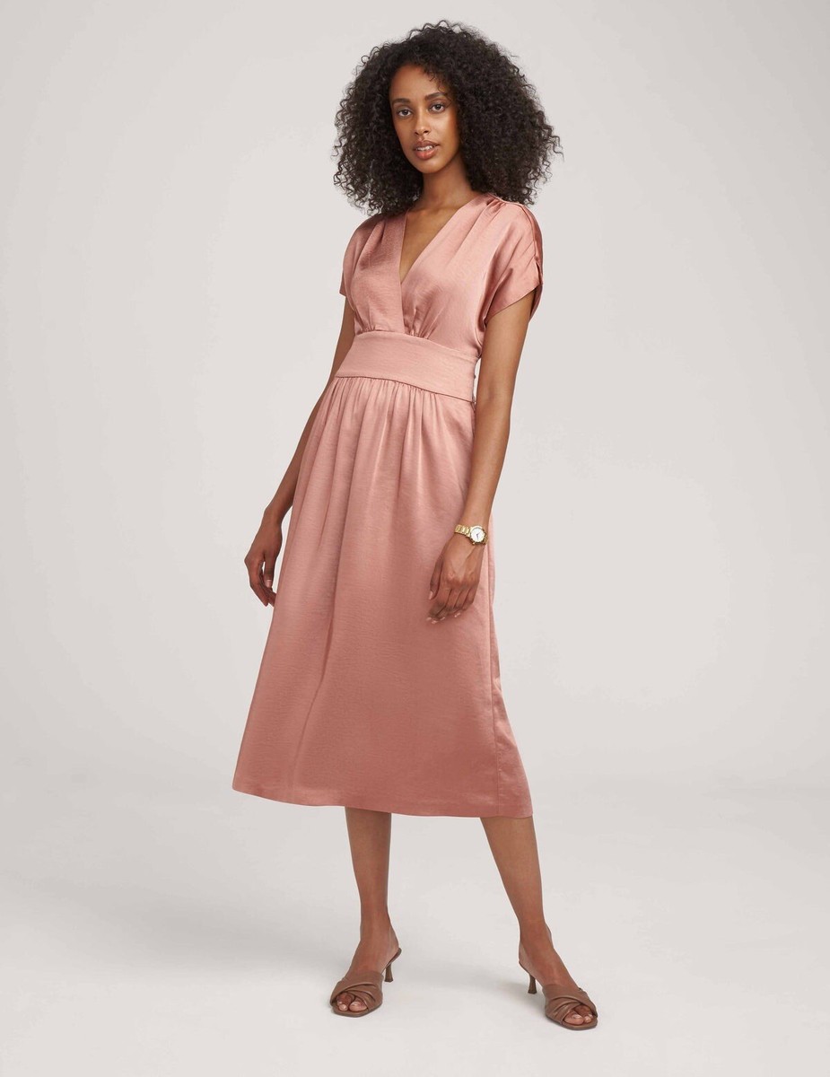 boat neck a line midi dress All My Devotion Navy Blue Cotton Boatneck Midi Dress