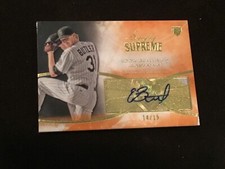 2014 Topps Supreme Simply Orange /15 Eddie Butler #SSU-EB Rookie Auto RC