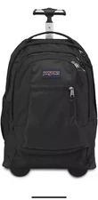 JanSport Driver 8 Rolling Backpack & Computer Bag for College Students, Black