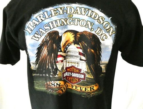 Harley-Davidson Rolling Thunder XXI Black Large T-Shirt Made USA