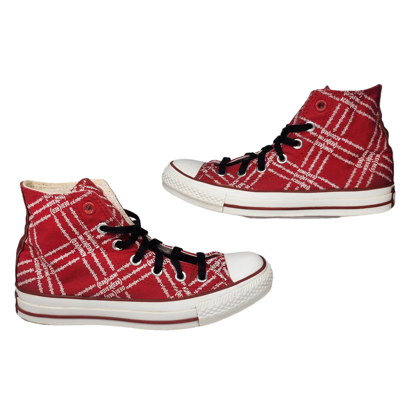 Scarpe Converse All Star donna 7 prodotti rosso top alto aiuto tubercolosi malaria