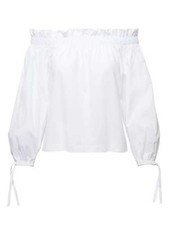 NWT Banana Republic SUPIMA Cotton Off-the-Shoulder White Top. Medium