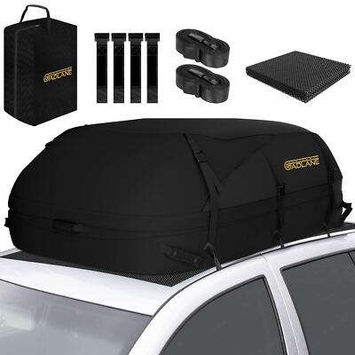GADLANE Cargo Carrier Bag 15 Kubikfuß Dachgepäckträger Box wasserdicht Auto schwarz