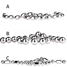 Male Stainless Steel Urethral Dilators Beads Sounding Rod Penis Enhancer Plug