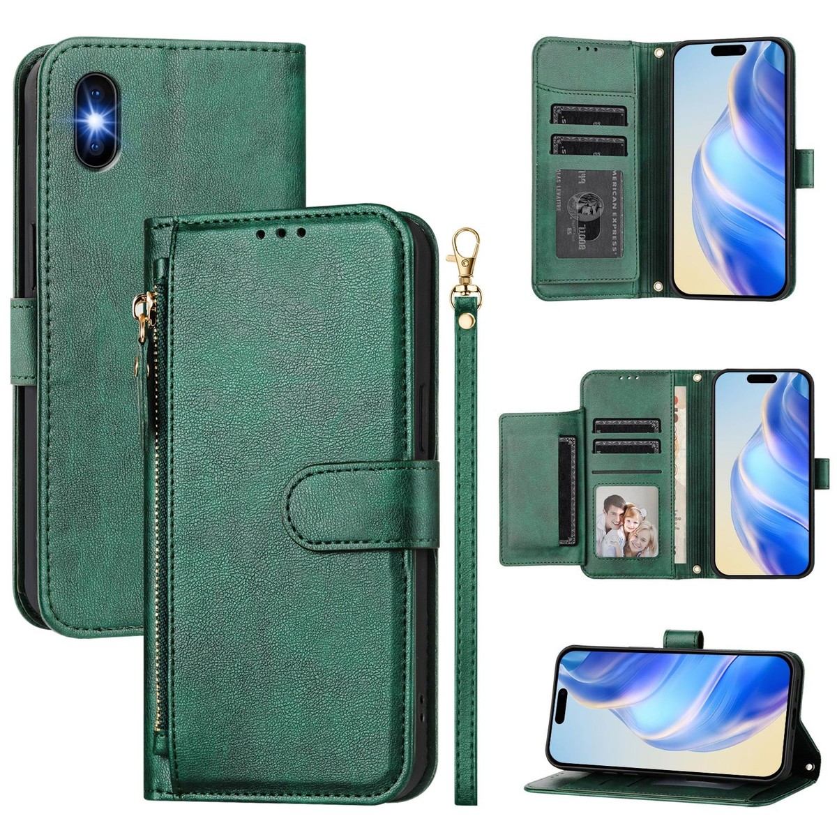 Case For Apple iPhone XS New Multi-function Zippered Phone | eBay