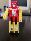 1984 Remco Zybots Earthbreaker Bulldozer Transforming Robot Tractor Red Yellow