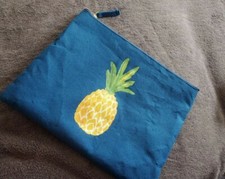 NEW Cute Jute/Cotton Pineapple Pouch Organizer
