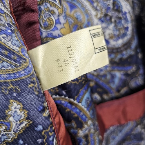 Accappatoio kimono vintage anni 70 San Michele satinato tricel multicolore paisley - Foto 10 di 11
