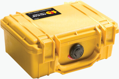 Yellow Pelican 1120 Case empty no Foam includes FREE Custom Engraved Nameplate