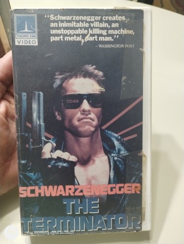 The Terminator 1984 Thorn EMI Video VHS Rare Hard Case Clamshell 80s - Picture 5 of 5