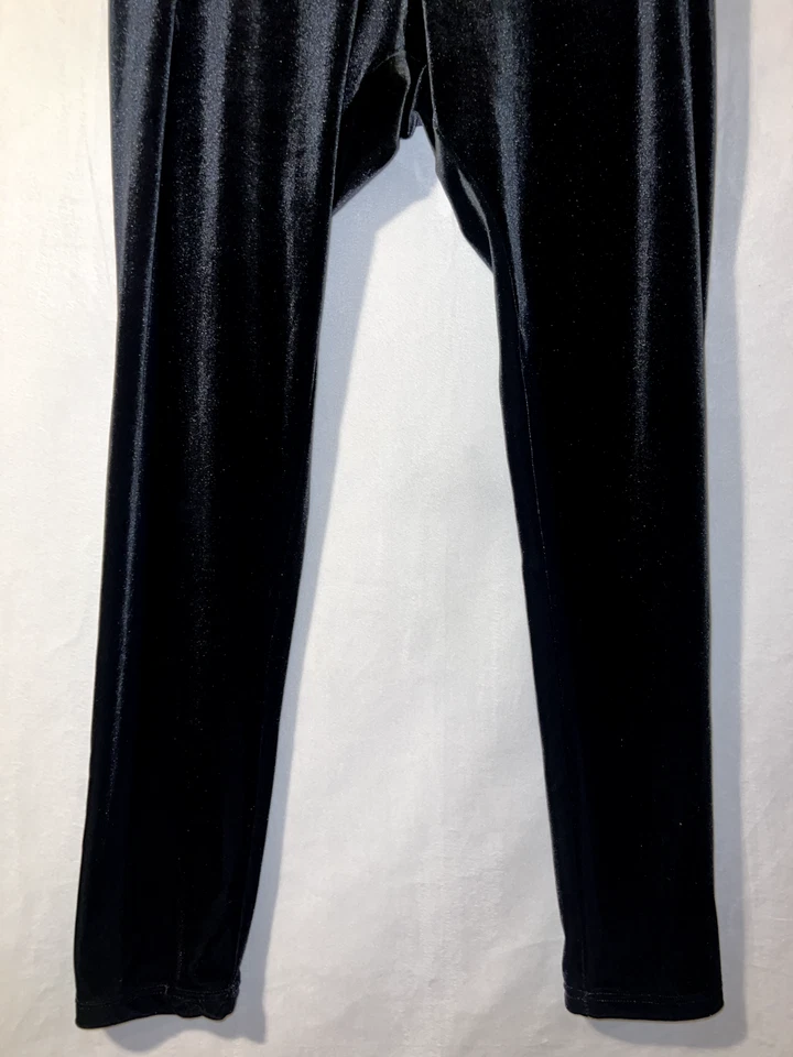Женские повседневные черные бархатные эластичные леггинсы J. JILL размер L - Изображение 3 из 4