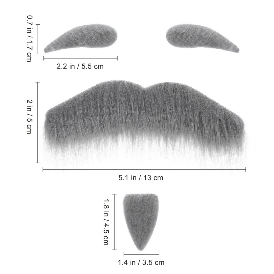 Costume Facial Hair Wizard Wig Halloween Props Ideas Accessories for
