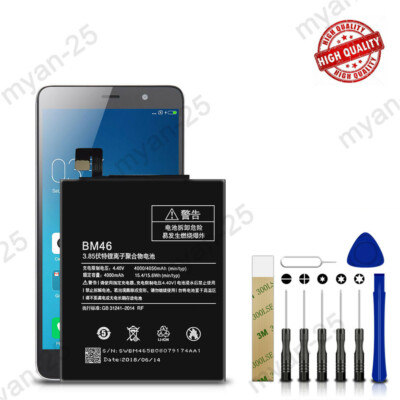 For Xiaomi Redmi Note Replacement Battery BM46 4000 mAh