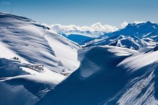 Landscape ice mountains nature snowy peak mountain Custom Gaming Mat Desk