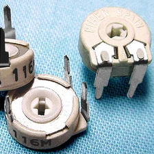 (5) 10K Piher Trimmer POTS - rugged & dust-proof construction   ** USA SELLER **