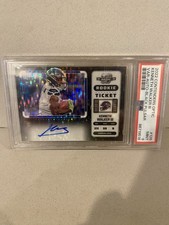 2022 Contenders Kenneth Walker III AUTO RC Rookie VAR Black Pulsar /8 (PSA 9)
