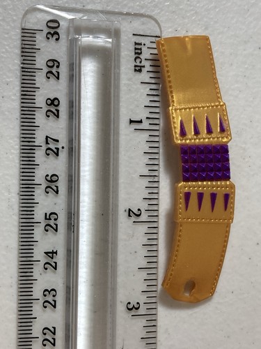 Monster High - Day At The Maul - Clawdeen Wolf’s Gold & Purple Doll Belt - Picture 6 of 6