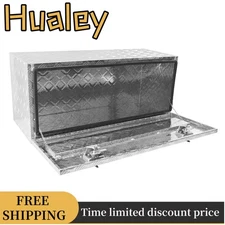 42"X18"X17" Aluminum Underbody Tool Box Trailer Pickup Storage W/ T-Handle Latch