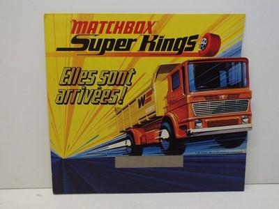 LESNEY MATCHBOX SUPERKINGS POINT OF SALE DEALERS COUNTER DISPLAY CARD (L518)