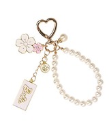 "SchlüSselanhäNger Barbie \"Pearls\" Gold Perlen Blumen Herzform TaschenanhäNger"