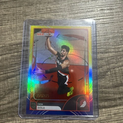 2025-26 Topps NBA HOOPS Basketball Deni Avdija Yellow And Blue FOIL #89 #/275