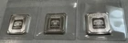 3 X Geiger Edelmetalle 1 oz .999 Fine Silver Square Bar, Schloss Guldengossa RAW