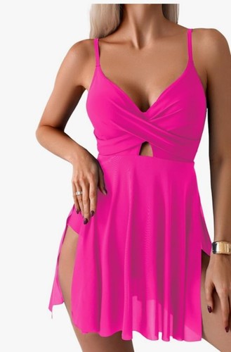 Swimsuit Hot Pink One Pc XL Sexy Flirty Bathing Suit Swim Summer Beach