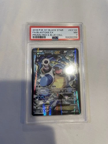 2016 POKEMON XY BLACK STAR PROMO BLASTOISE EX #XY122 HOLO PSA 7 NM #131704765