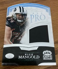 2015 Nick Mangold Crown Royal All Pro Patch #25/299 Ohio State New York Jets