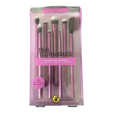 Real Techniques Everyday Eye Essentials 8 Piece Brush Set Shadow Eyeliner