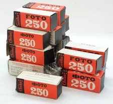 UNEXPOSED 1 PCS Black & White 120 Medium format SVEMA FOTO 250 ROLL FILM EXP 89