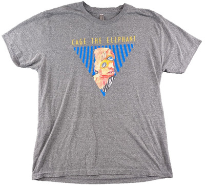 Cage the Elephant Mens XL Graphic Tee Gray Alternative Rock Band Concert Shirt