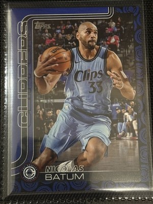 2025-26 Topps Nicolas Batum Team Color Border Logo Variation, SSP & Case Hit! 
