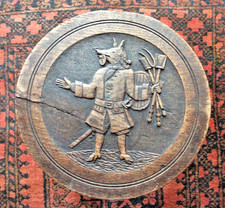 Antique Hand Carved Oak Stool The Trusty Servant Hircocervus Winchester College
