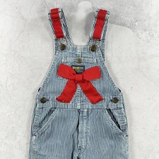 Vintage 80er OshKosh B'gosh Latzhose Kinder 4 Jahre blau gestreift USA Latzhose