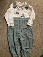 Petite Ami Boy's Smocked Long Sleeved Suit Size 24 months