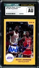 Magic Johnson Signed 1986 Star Card #9 Los Angeles Lakers CGC x JSA #6131791190