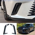 For Lexus RX 350h 500h 2023-2025 Steel Carbon Fiber Front Fog Light Lamp Cover