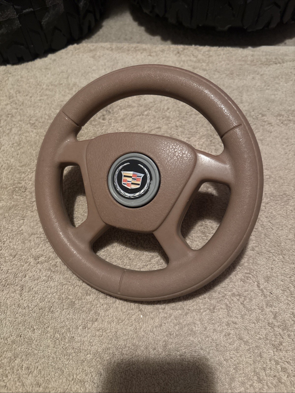 Fisher Price Tan Cadillac Escalade Steering Wheel