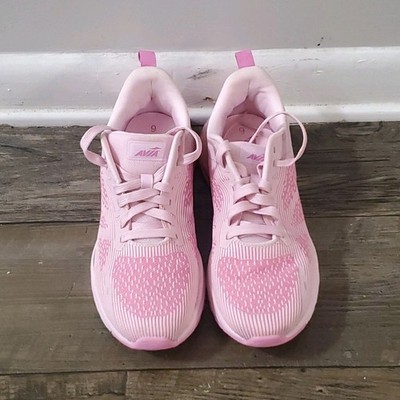 Avia women s Low Top Pink Lace-Up Running Athletic Sneakers Rubber Outsole