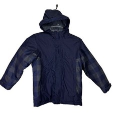 Place Boy's jacket Size M 7/8 Blue Winter Hooded excellent condition zip