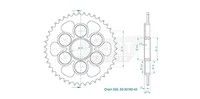 Stahlritzel Ducati - 520 - 43 ZäHne - Hergestellt In Deutschland