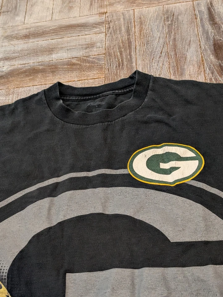 Camiseta Reebok Green Bay Packers Super Bowl XLV Champions 2010 L anillo negro NFL Foto 3 de 4