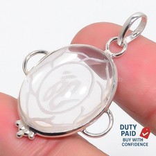 Natural CRYSTAL Sister Wedding Handcrafted Pendant Jewelry 925 Sterling Silver